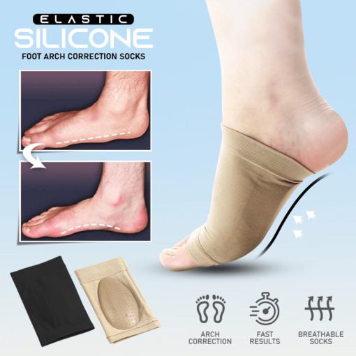 Elastic Silicone Foot Arch Correction Socks - Buy 75% Off - Wizzgoo Store
