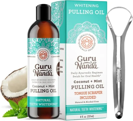 GURU NANDA™️ COCONUT OIL PULLING W/ ESSENTIAL OILS