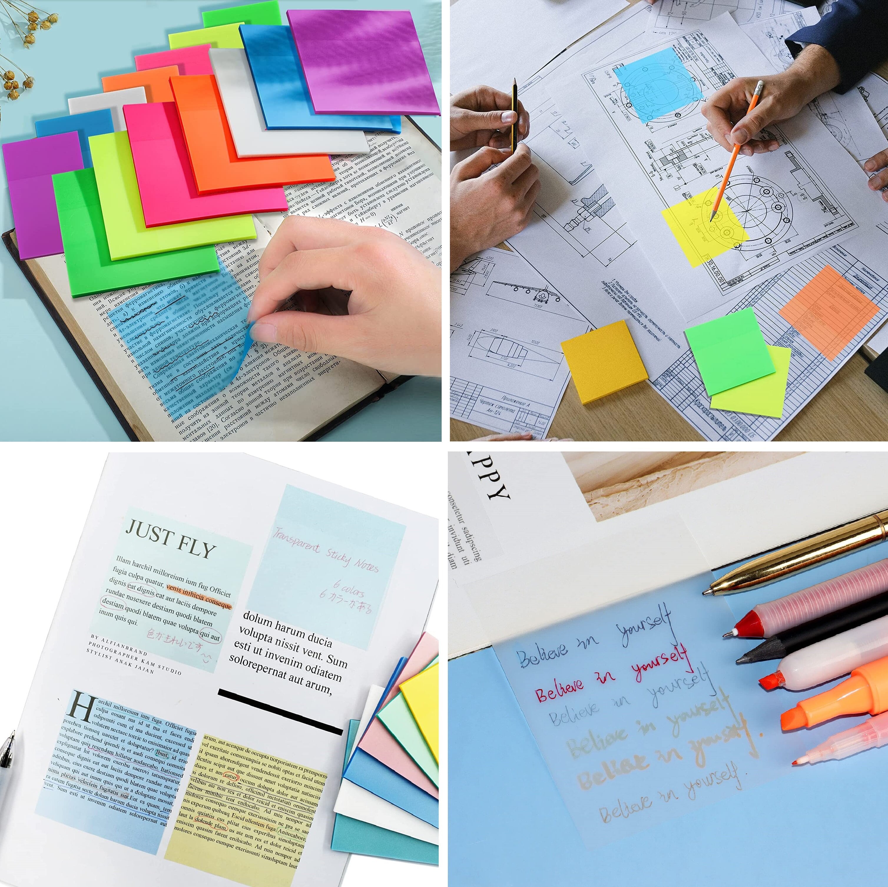 Multipurpose Translucent Visual Sticky Note