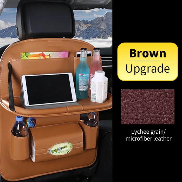 Sale -Upgrade Leather Car Seat Back Organizer(Bear up to 15kg/33lb Items)