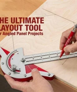 🔧Ultra-precision ruler square T-shaped woodworking scriber measuring tool