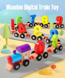 Wooden Digital Train Toy