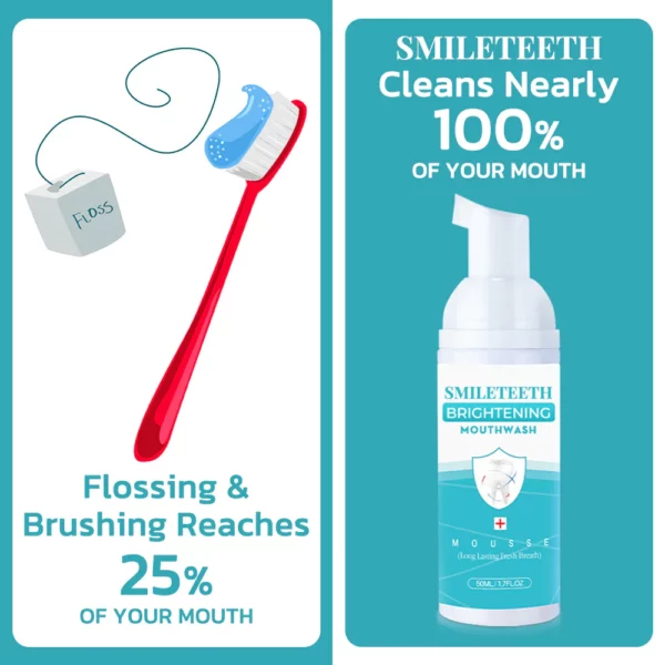 SmileTeeth Brightening Mouthwash Mousse