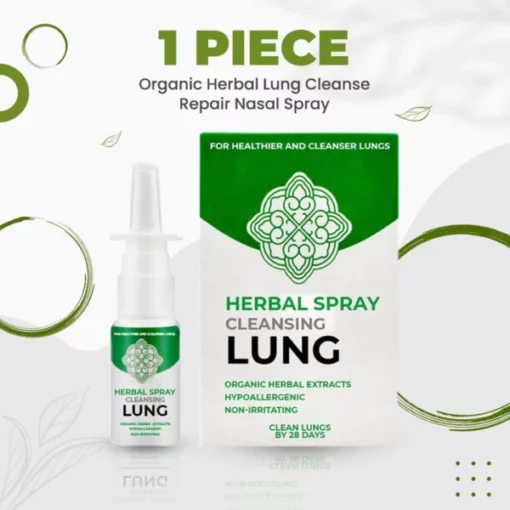 HerbClear Organic Herbal Lung Cleanse Repair Nasal Spray - Image 2