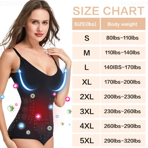 SfrCord Ionic Shapewear,Contains Tourmaline Fabric