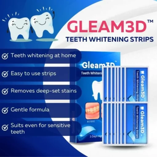 Gleam3D™ Teeth Whitening Strips - Image 5