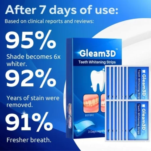 Gleam3D™ Teeth Whitening Strips - Image 3