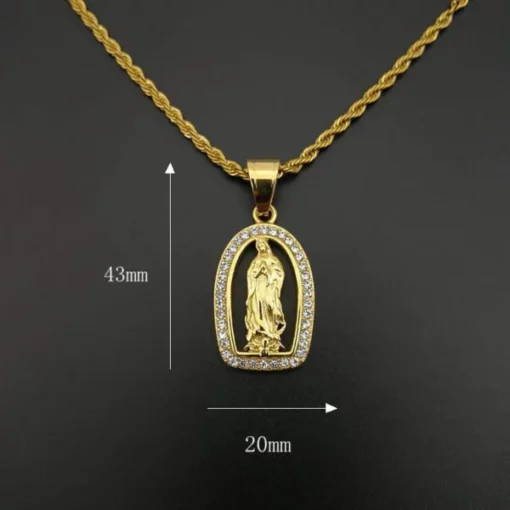 Cross Gold-Plated Faith Blessing Necklace - Image 3