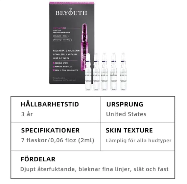 BeYouth Pro-Collagen och Ceramide Lifting Ampull Serum