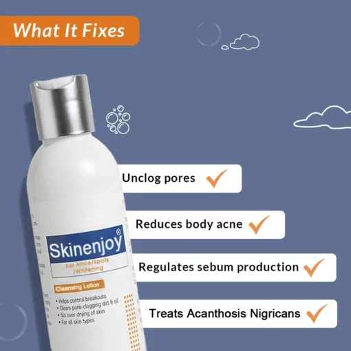 Skinenjoy® Cleansing Lotion for Acne & Spots & Acanthosis Nigricans Congratulations