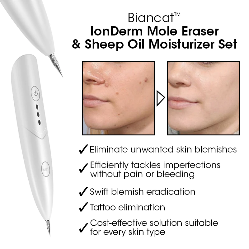 Biancat IonDerm Mole Eraser & Sheep Oil Moisturizer Set