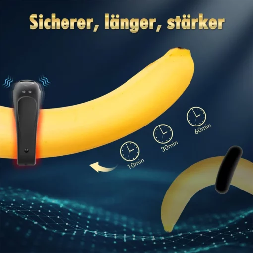 🔥2023 Latest Explosion 💥 - Adjustable Vibration Silicone Delay Ring - Suitable for harder erection & delay ejaculation & enjoy intense orgasms - Image 5