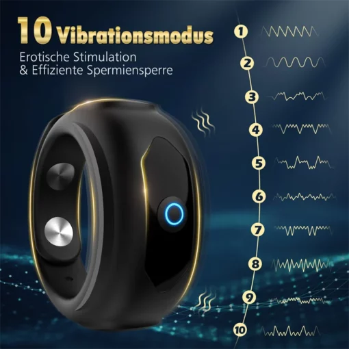 🔥2023 Latest Explosion 💥 - Adjustable Vibration Silicone Delay Ring - Suitable for harder erection & delay ejaculation & enjoy intense orgasms