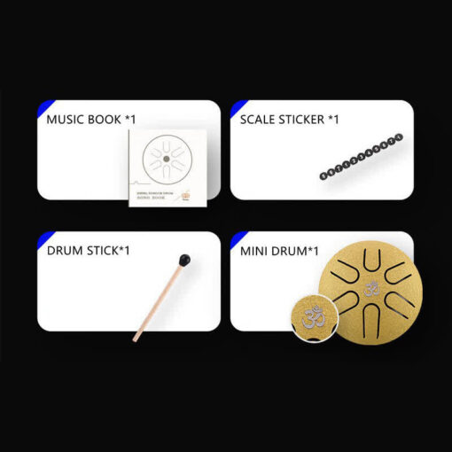 Mini Steel Tongue Sound Healing Drum Kit - Image 10