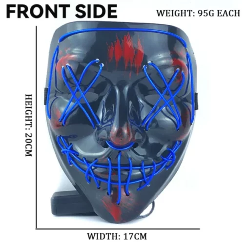 LumoMas™ Halloween LED Light Up Mask - Image 5