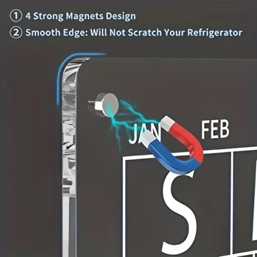 📆Magnetic Schedule Planner For Fridge【Permanently reusable】 - Image 3