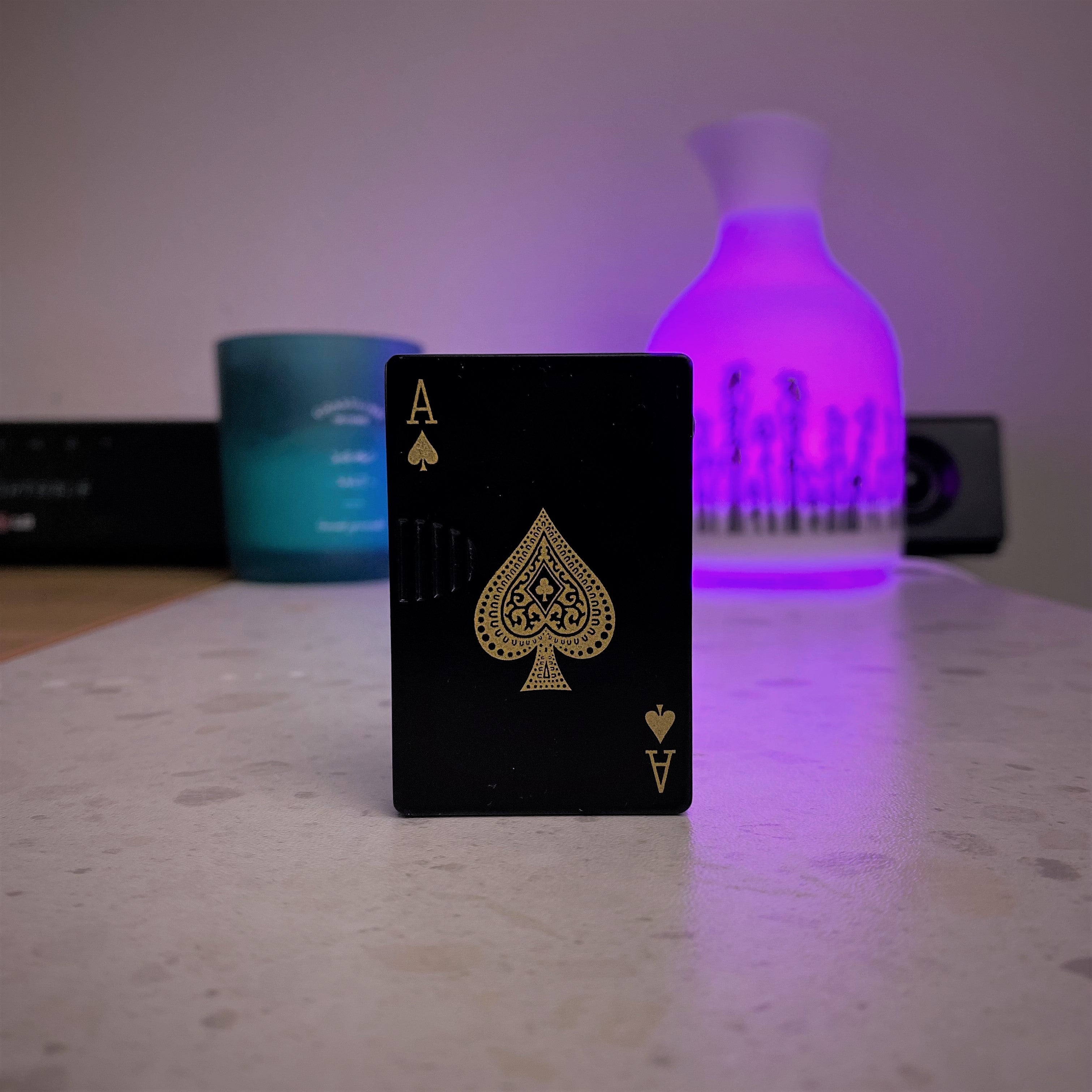  Lucky Black Poker Windproof Lighter