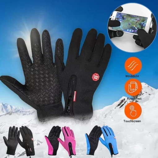 Premium Warm Windproof Waterproof Touch Screen Gloves Unisex - Image 2