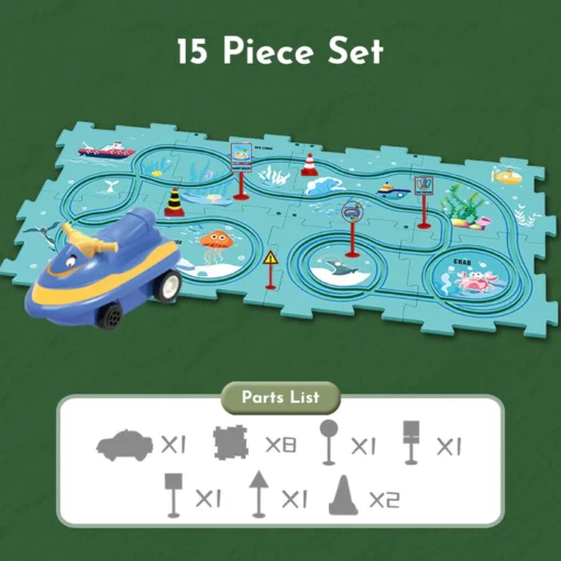 PuzzleRacer™ Kids Car Track Set - Image 6