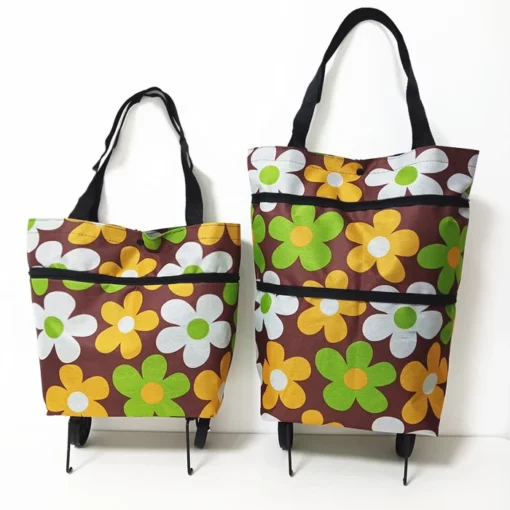 Foldable trolley shopping bag - Image 3