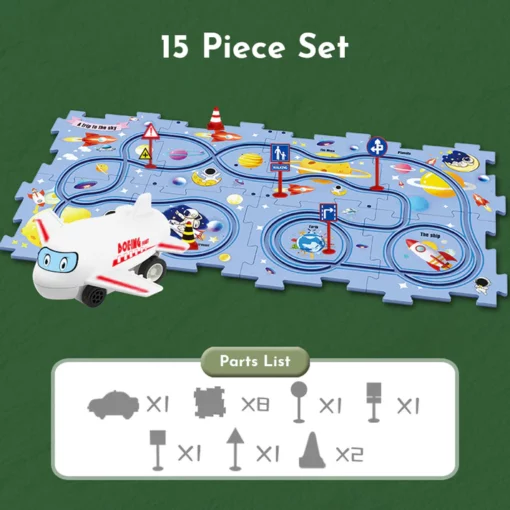 PuzzleRacer™ Kids Car Track Set - Image 4