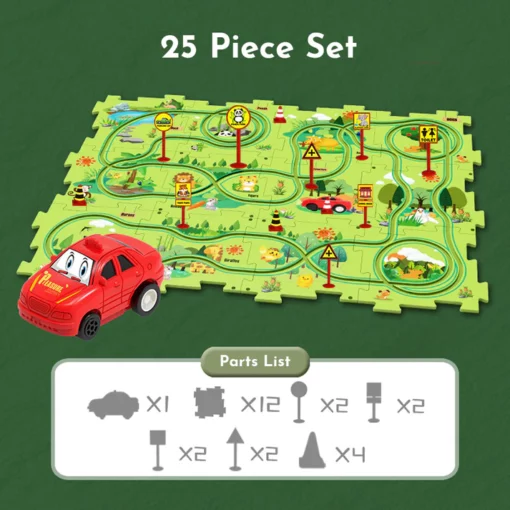 PuzzleRacer™ Kids Car Track Set - Image 3