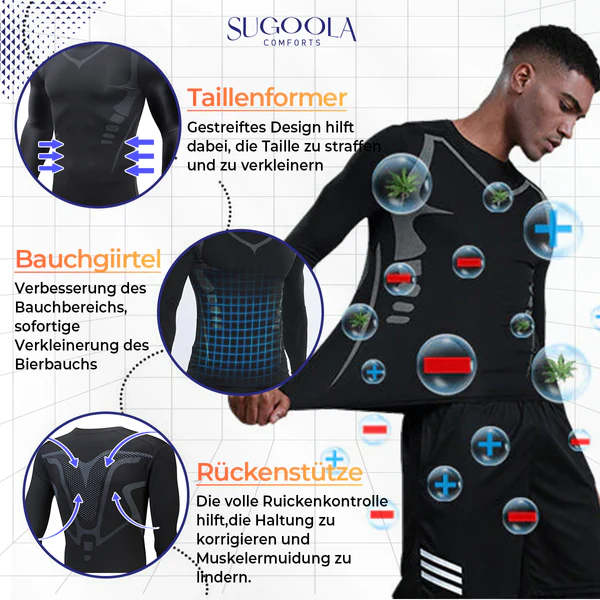 Sugoola Ferninfrarot Turmalin Magnetic Herren-Unterhemd