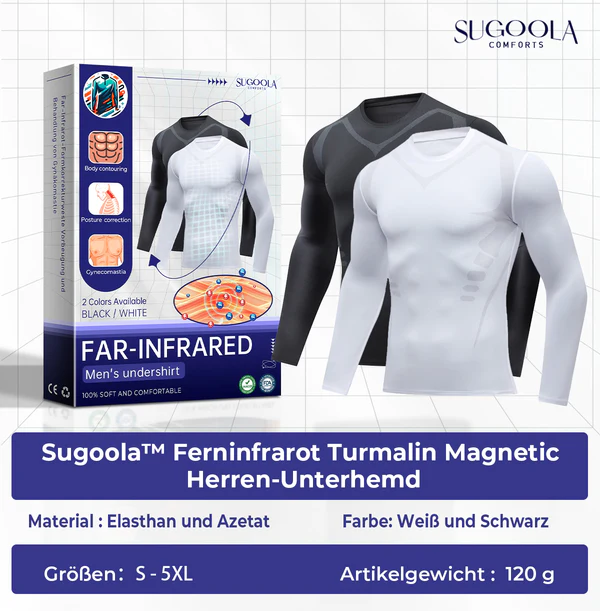 Sugoola Ferninfrarot Turmalin Magnetic Herren-Unterhemd