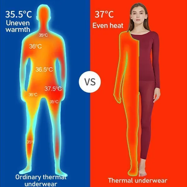 Fivfivgo Nahtlose elastische Thermo-Innenbekleidung