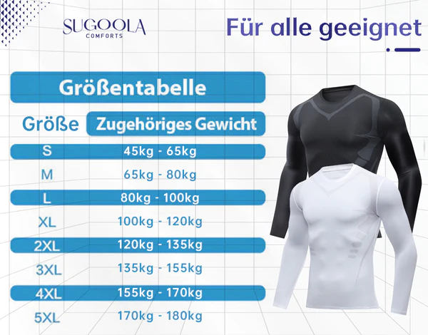 Sugoola Ferninfrarot Turmalin Magnetic Herren-Unterhemd