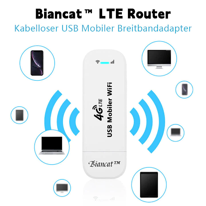 Biancat LTE-Router Kabelloser USB-Mobilfunk-Breitbandadapter