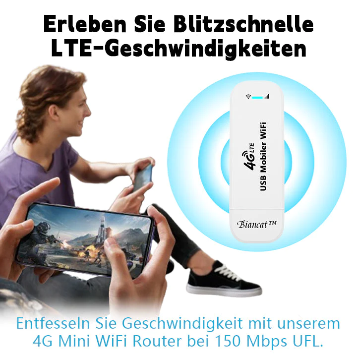 Biancat LTE-Router Kabelloser USB-Mobilfunk-Breitbandadapter