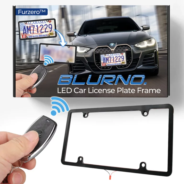 Furzero BlurNO. LED Car License Plate Frame