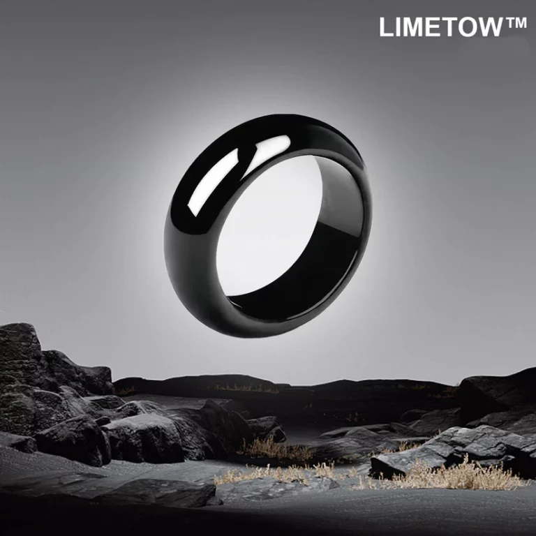 LIMETOW Lucky Obsidian Ring