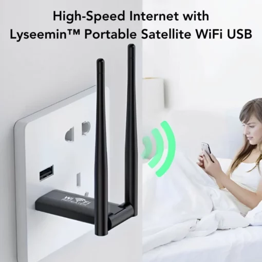 Lyseemin™ Tragbarer Satellit WiFi USB