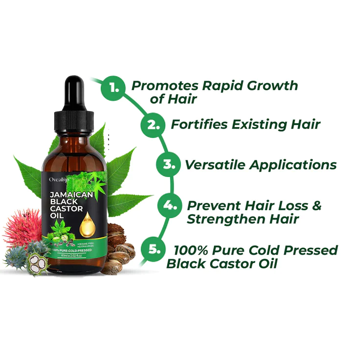 Oveallgo Jamaican Black Castor Oil