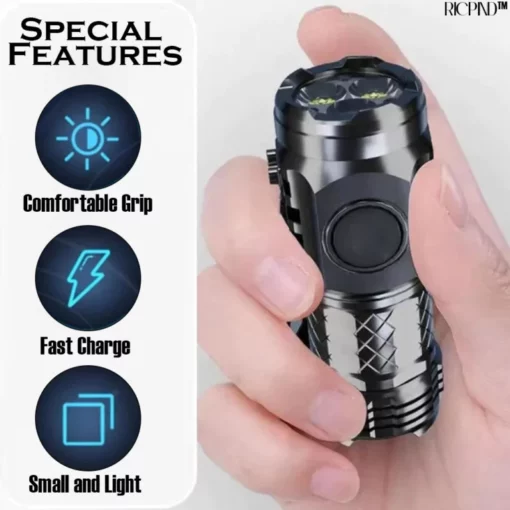 RICPIND 50M Volt Power Guardian USB Flashlight - Image 6