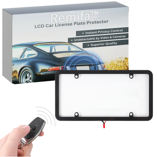 Remifa LCD Car License Plate Protector