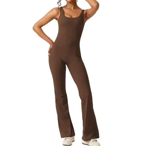 Sexy Sleeveless Flare Jumpsuits - Image 11