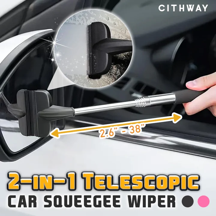 Cithway Universal 2-in-1 Telescopic Car Squeegee Wiper