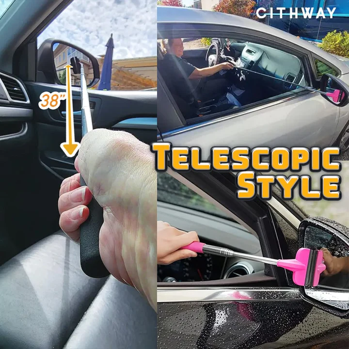 Cithway Universal 2-in-1 Telescopic Car Squeegee Wiper