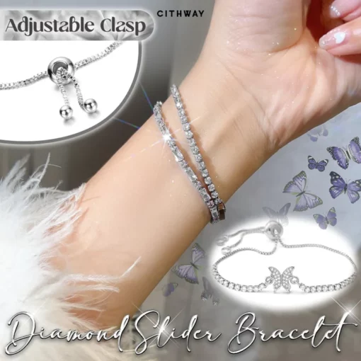 Cithway™ Diamond Butterfly Slider Bracelet - Image 4