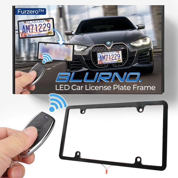 Remifa Anti-Tracking AUTO BlurPlate LCD Car License Plate Frame