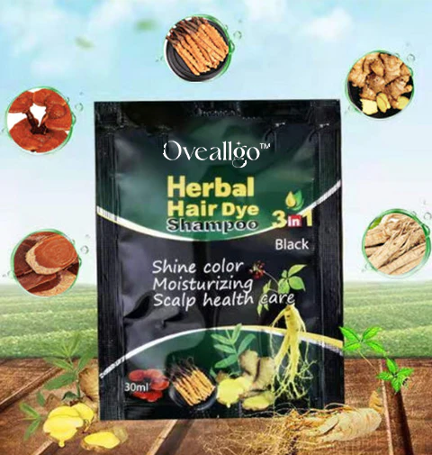 Oveallgo Plant-Based Hair Coloring Shampoo