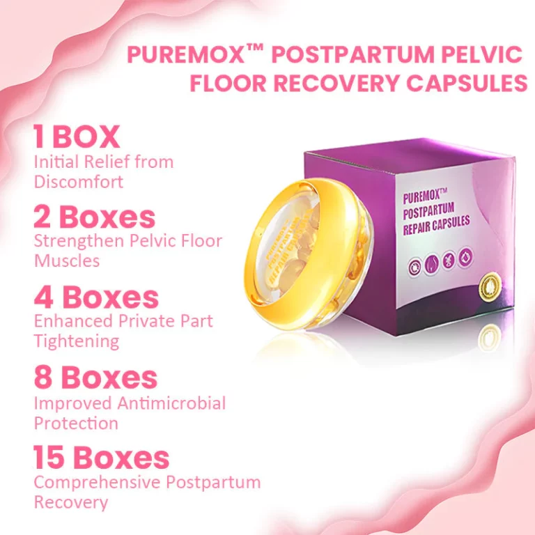 PureMox Postpartum Pelvic Floor Recovery Feminine Wellness Antimicrobial Capsules