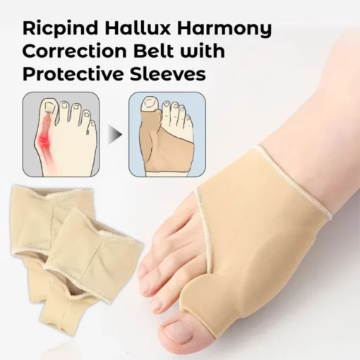RICPIND Hallux Harmony Correction Belt with Protective Sleeves