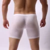 Mens Boxer Briefs Breathable Ice Silk Sports-Inspired Underwear