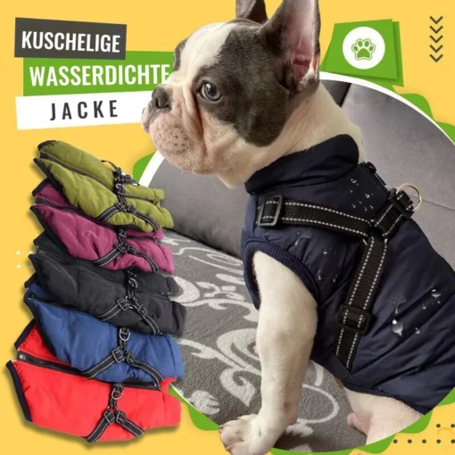 Kuschelige wasserdichte Hundejacke