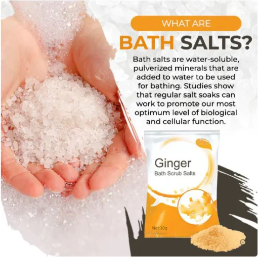 Lymphatic Detox Ginger Bath Scrub Salts - Image 3