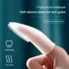 Finger-Shape Dog Silicon Toothbrush